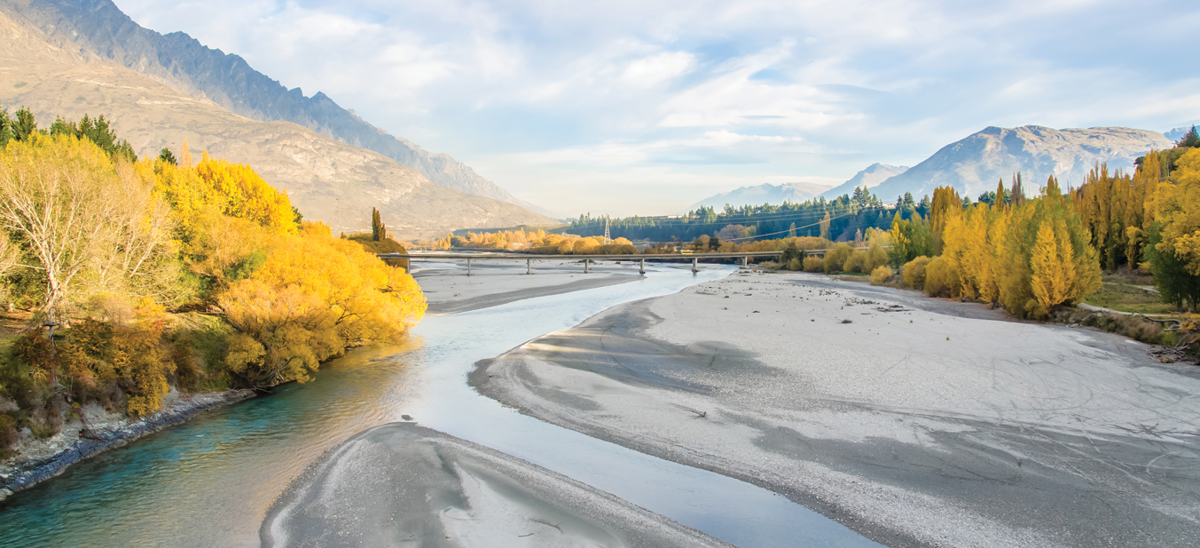 Lower Shotover River And Bridge