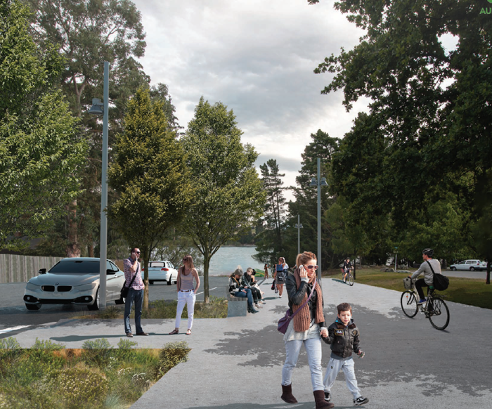 Design of Park Street at completion