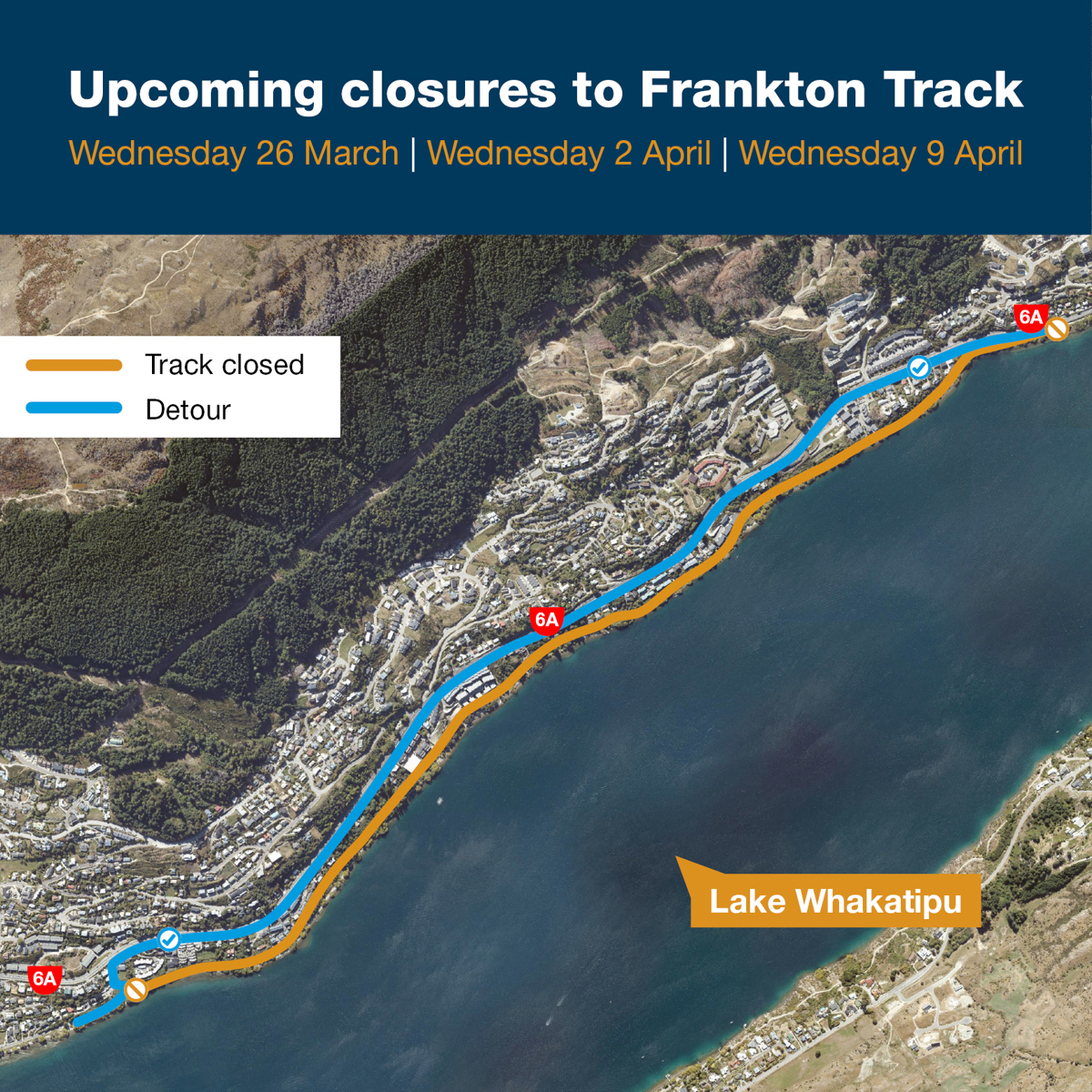 QLDC Frankton Track Wastewater Works Track Closure 800Px X 800Px Mar25