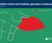 QLDC Rabbit Control Operation A4 Map Luggate Park Jul22 V2