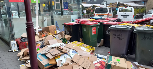 poor use of commercial collection point in Queenstown