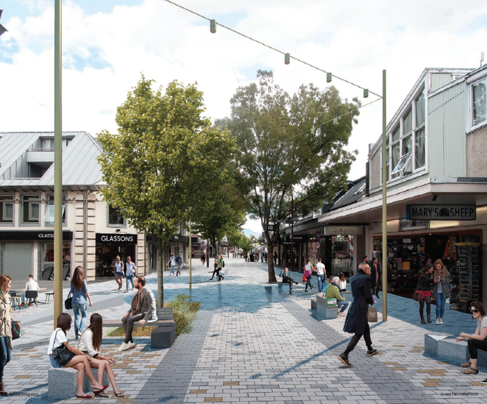 Design of Melbourne Street at completion
